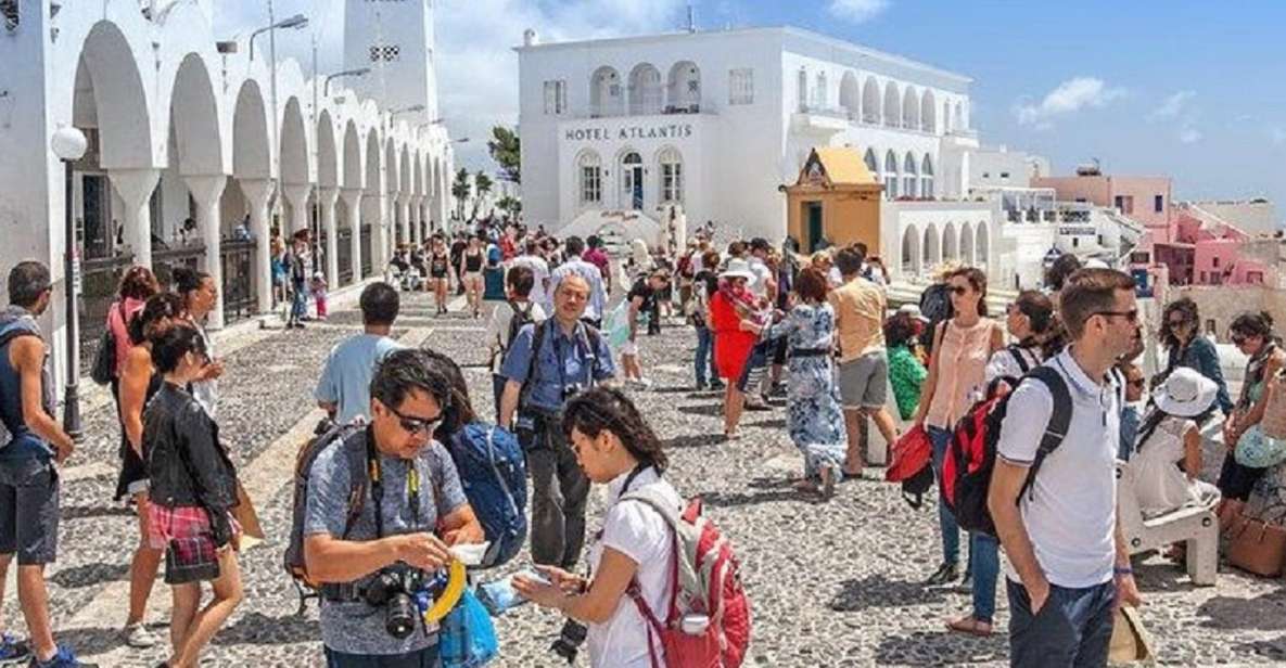 Santorini: Fira Town Walking Tour with Wine Tasting - Starting at Atlantis Hotel: Getting Your Bearings in Fira