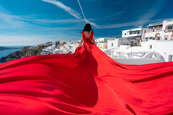 Santorini flying dress photo - Meeting Point and How the Hour Typically Plays Out