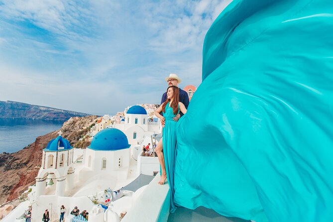 Santorini flying dress photo - Price Check: Is $238.45 Worth It in Santorini?