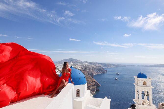 Santorini Flying Dress Photography - Dresses, Colors, and Choosing the Look You Want