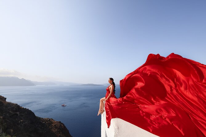 Santorini Flying Dress Photography - How the Flying-Dress Setup Works (And Why That Matters)