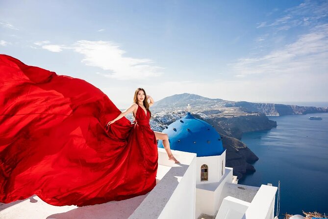 Santorini: Flying Dress Photoshoot - Key Things You’ll Notice Right Away