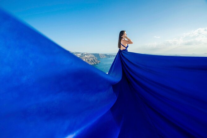 Santorini: Flying Dress Photoshoot - What You Receive: 30 Edited Photos, Delivered in Up to 7 Days