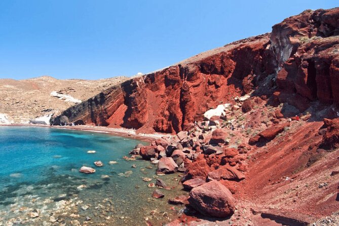 Santorini: Full Island Tour & Sunset with Local Guide & Pick-up - Red Beach Cliffs and the Volcanic Shore in 20 Minutes