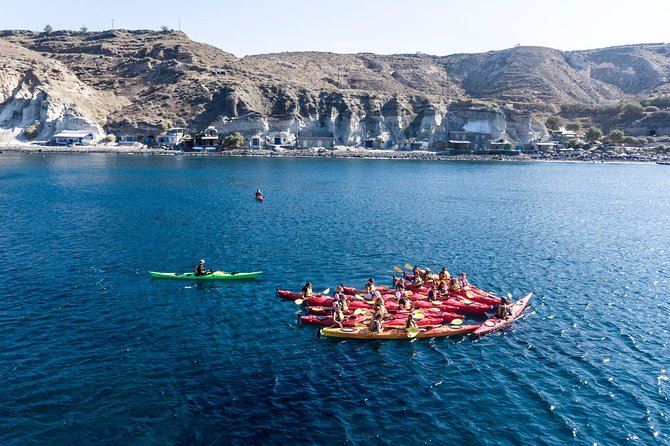 Santorini Guided Sea Kayaking with Light Lunch and Pick-up Option - Mesa Pigadia is a smart place to start