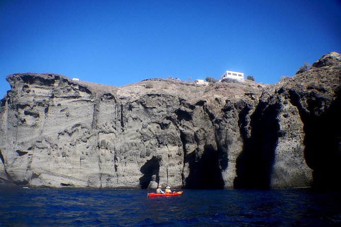 Santorini Guided Sea Kayaking with Light Lunch and Pick-up Option - Price and logistics: what $145.18 buys you