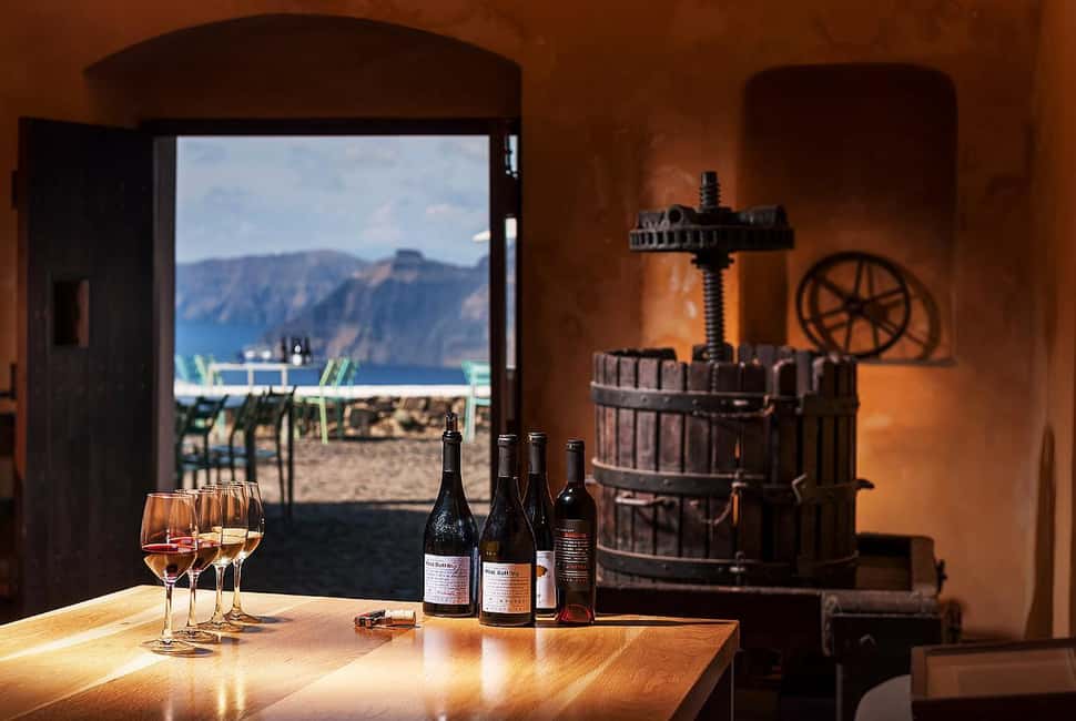 Santorini: Guided Wine Tour with Pickup and Snacks - Stop 1: Argyros Winery and the volcanic-soil flavor lesson