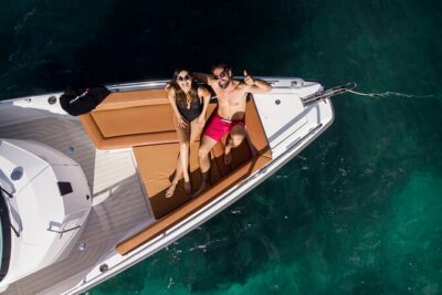 Santorini Half Day MotorCruiser Private Cruise incl. Meal,Drinks &Free Transport - Red Beach and White Beach: volcanic color plus quick, effective snorkeling