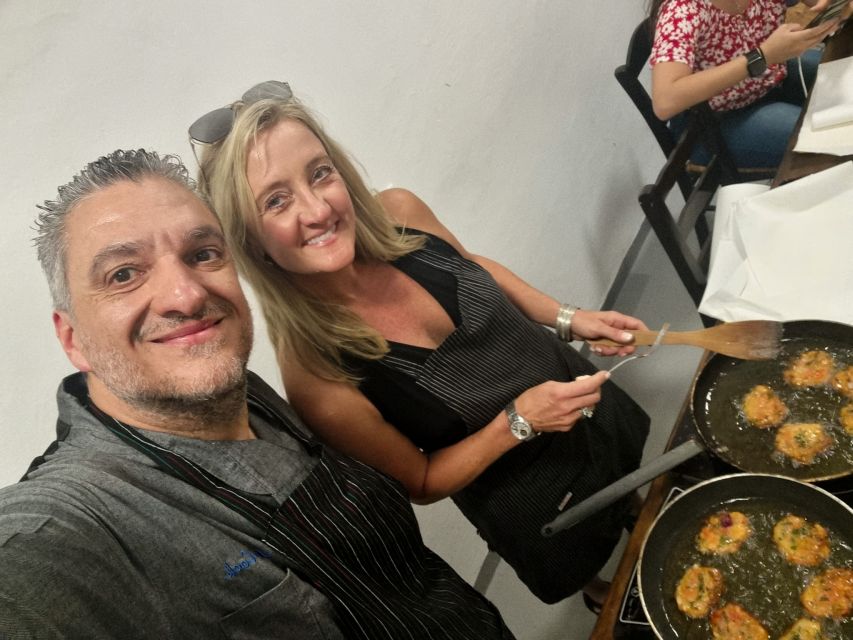 Santorini: Hands on Cooking Class with a Chef - First Hour Focus: What You Do After Meeting Christos