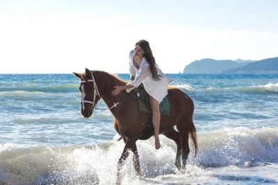 Santorini Horse Riding to Black Sandy Beach - Training, Helmet Fit, and Half-Chaps (Yes, They Matter)
