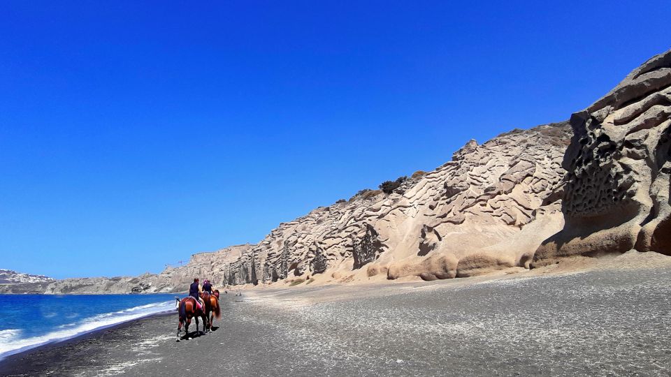 Santorini: Horseback Riding Tour on the Beach - Safety and comfort: how trained horses and instructors change the experience