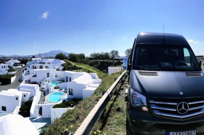 Santorini Hotel-Villas Transport & Transfer Services - Cruise travelers: the cable car meeting point is the real plan