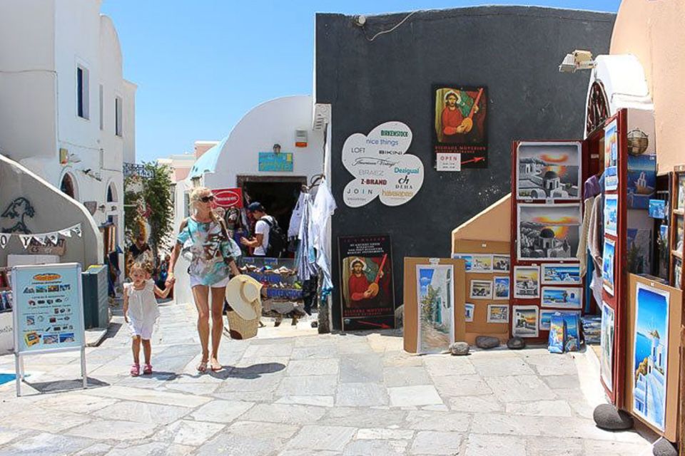 Santorini Island Bus Tour and Caldera Sunset Cruise - Pyrgos: Byzantine churches and a Venetian fortress in a quieter village