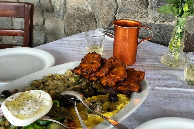 Santorini like a local: Discover local flavors by exploring the island! - Pyrgos First Stop: Greek coffee and a village pie