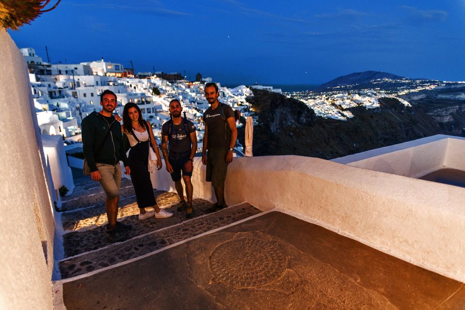 Santorini: Night Hike, Wine Tasting, and Greek Dinner - Sunset Timing, Caldera Views, and the Volcano After Dark