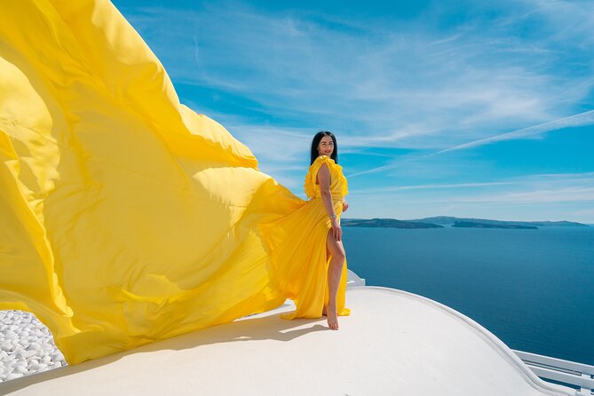 Santorini Oia: Private Flying Dress Photoshoot - Oia’s Private Flying Dress Shoot: What You’re Actually Buying