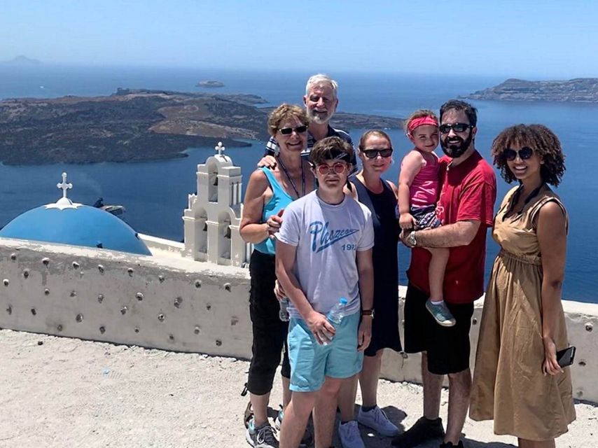 Santorini Panoramic Firostefani & Oia Blue Dome Private Tour - Three Bells Church: the overlook that sells Santorini