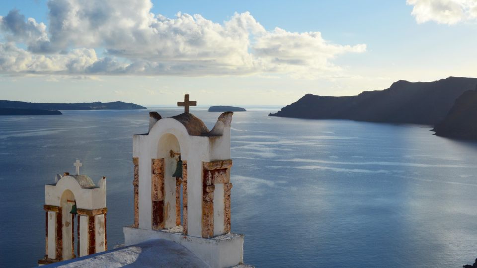 Santorini Panoramic Firostefani & Oia Blue Dome Private Tour - Imerovígli pass-by: quick scenery, not a full detour
