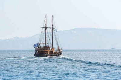 Santorini Port: 3 Hour Cruise to Volcano and Hot Springs - Getting from Fira Old Harbor to the sailboat (and what to expect onboard)