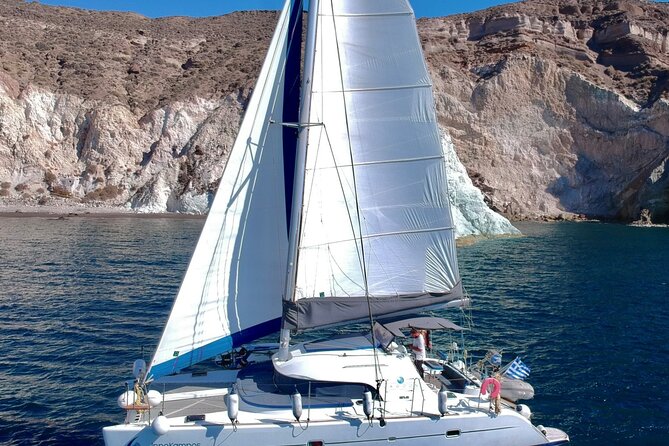 Santorini: Premium Small-Group Catamaran Cruise with Food/Drinks - Key Highlights You’ll Feel Right Away