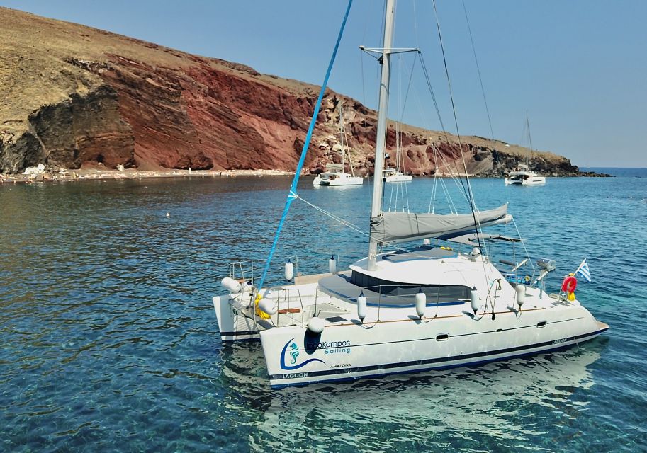 Santorini: Private All-In Catamaran Cruise, with Food|Drinks - Privacy and crew service: how it feels when you’re not sharing