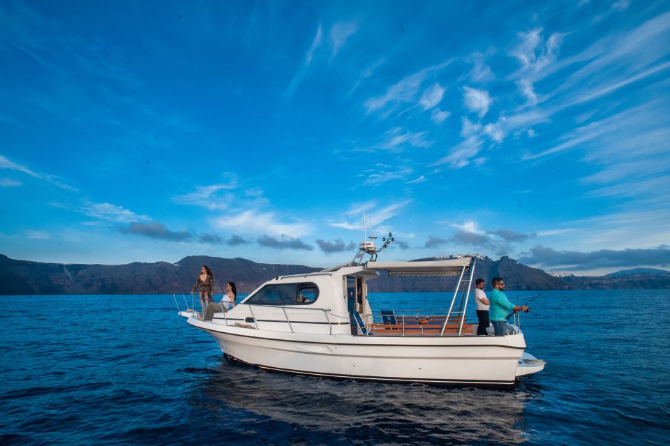 Santorini Private Cruise boat fishing tour - BBQ, Snorkeling - Value and Price: Is $1,001 for Up to 2 Worth It?