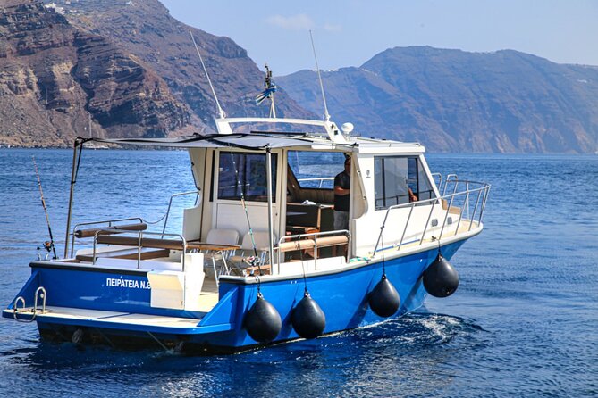 Santorini Private Cruise Sightseeing Tour with BBQ and Drinks - Captain Makis and Elias: The Hosts Who Change the Feel of the Day