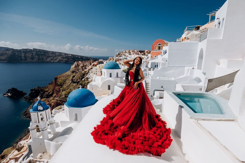Santorini: Private Flying Dress Photoshoot Experience - What the Flying Dress Shoot Adds to Santorini Photos