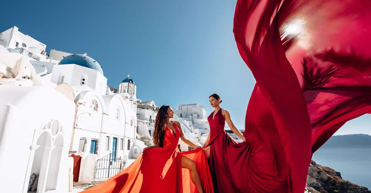 Santorini: Private Flying Dress Photoshoot Experience - Photos, Timing, and What You’ll Actually Receive