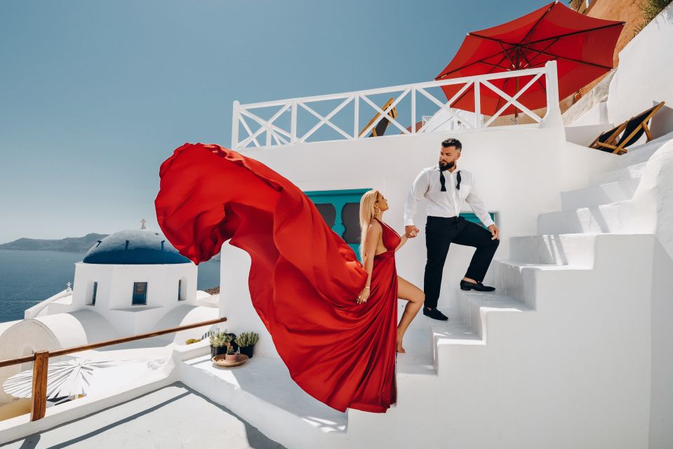 Santorini: Private Flying Dress Photoshoot Experience - The 1-Hour Flow: Prep, Fit, and Pose Coaching