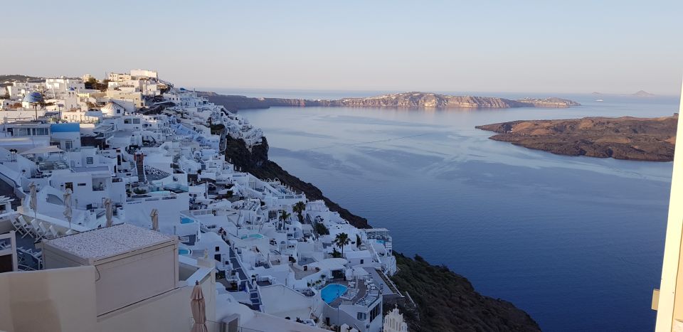 Santorini: Private Group Sightseeing Tour - Entering Santorini with a private 5-hour route plan