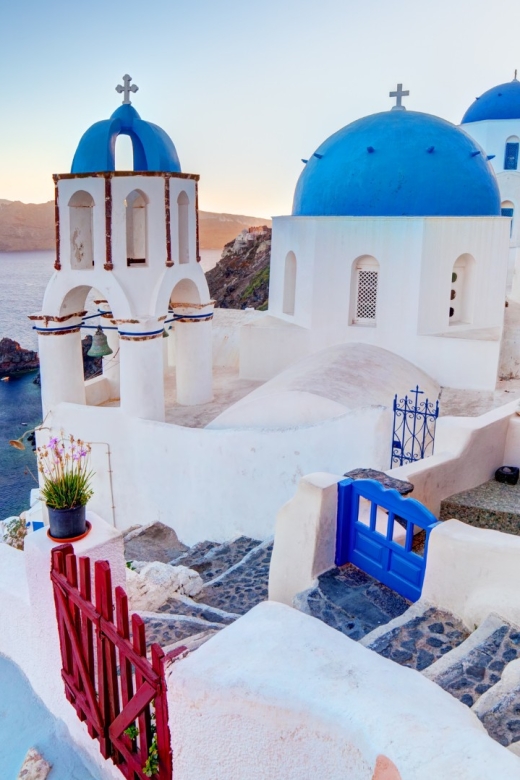 Santorini : Private Half Day - Best of & Wine Tasting Tour - Oia: caldera viewpoints, blue domes, and time to wander alleys
