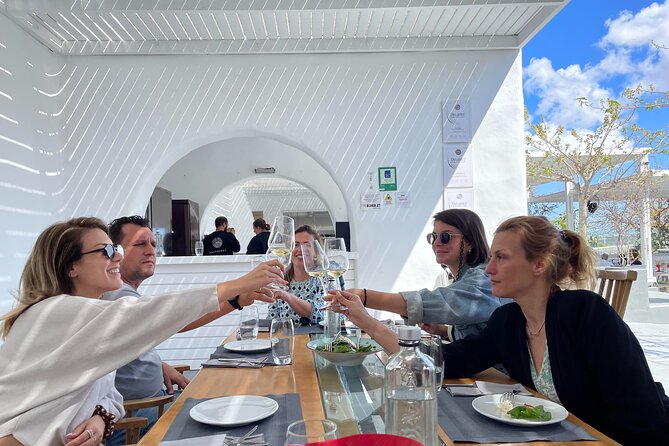 Santorini Private Island Tour & Winery Lunch at Domaine Sigalas - Pickup and transport: the steep-street reality of Santorini