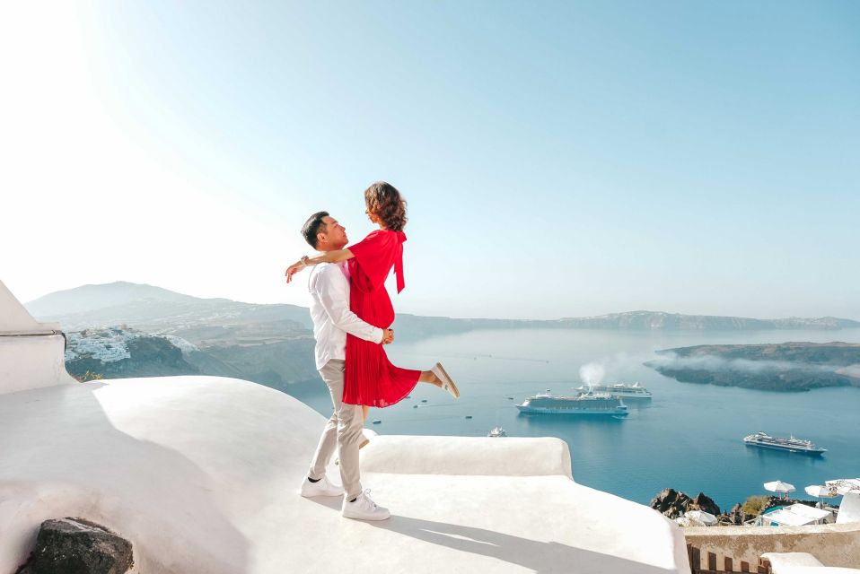 Santorini Private Photoshoot - Quick Notes on Results: Edited Photos, Frames, and Timing