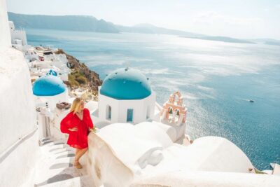 Santorini Private Photoshoot - Oia Route: Marble Streets, Castle Views, and the Blue Domes