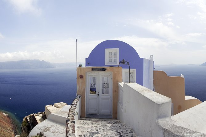 Santorini Private Tour 5hours Wine and local product tasting - Profitis Ilias at the top: church, Byzantine architecture, and panorama photos