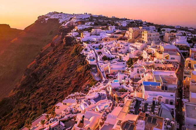 Santorini Private Tour 5hours Wine and local product tasting - Perissa black sand and Red Beach: volcanic colors in short bursts