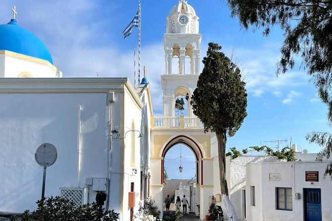 Santorini Private Tour from 3-8 hours - Pyrgos Kallistis and the Prophet Elijah Monastery View