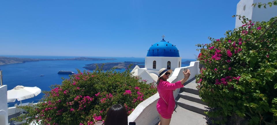 Santorini: Private Tour in Spanish with Local Guide - Firostefani and the Three Bells of Fira: The Island’s Emblem