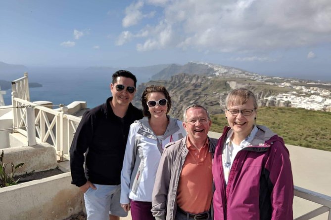 Santorini Private Tour Popular Destinations - Firostefani and Mama Thira Tavern: quick, high, and scenic