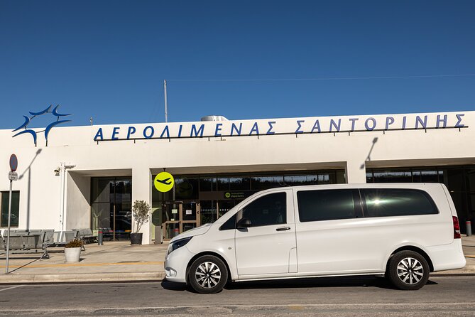 Santorini: Private Transfers To / From the Airport (JTR) - The ride comfort details: AC, clean vehicles, and the little perks