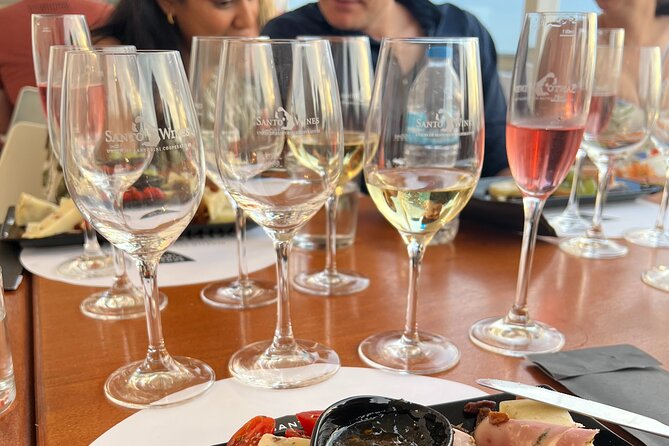 Santorini Private Wine Tasting Tour: Up to 4 Wineries & Lunch - Stop 4: Gaia Winery by the sea for four glasses and a Nemea twist
