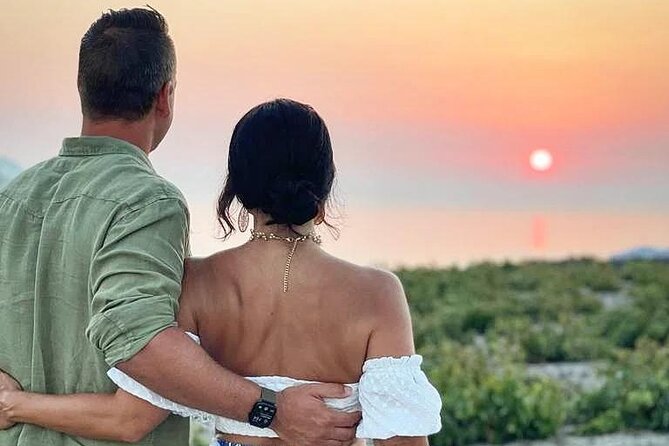 Santorini Private Wine Tour at Sunset with Tastings and Pictures - Pickup and getting around: car-restricted villages included in the plan