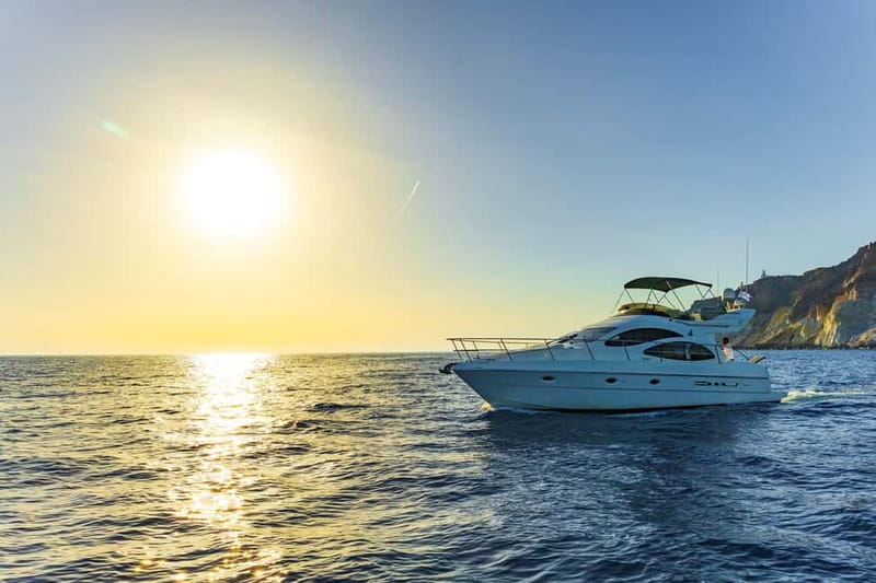 Santorini: Private Yacht Experience of Timeless Elegance - How Weather and Route Changes Can Affect Your Day