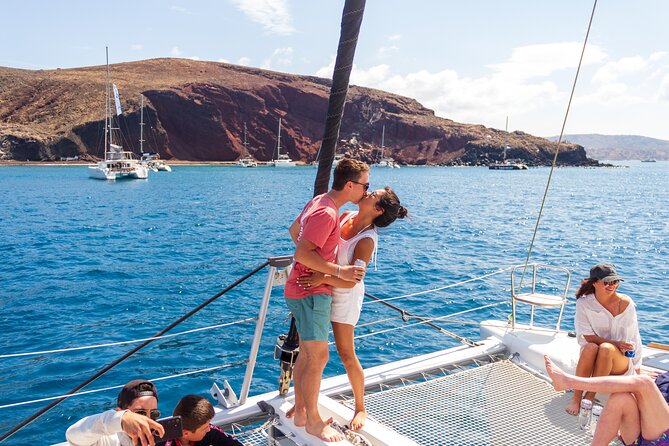 Santorini Sailing Catamaran Daily Cruises w/ Greek BBQ @Thirasia - Why this Santorini catamaran beats the usual island shuffle
