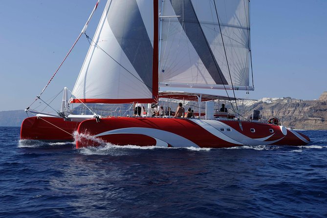Santorini Sailing Dream Catcher with BBQ Lunch and Drinks - Nea Kameni Hot Springs: warm water, real volcanic feeling