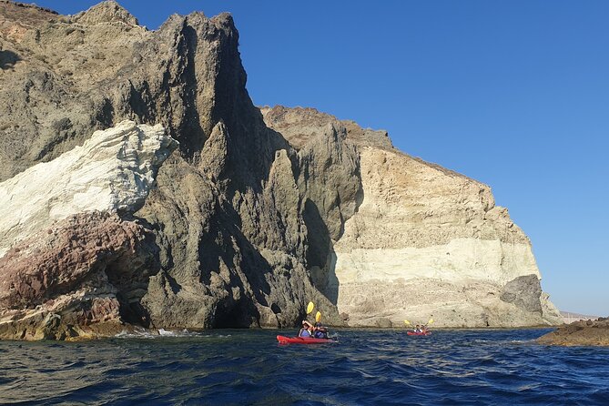 Santorini Sea Kayak - South Discovery, Small Group incl. Sea Caves and picnic - Price and value: why $139.07 can make sense