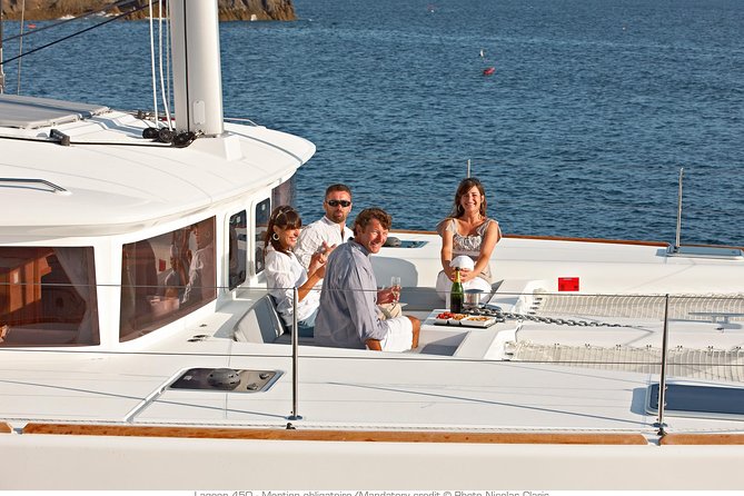 Santorini Small-Group Catamaran Sailing Trip(BBQ,drinks, transfer) - From your hotel to the marina in one smooth hop