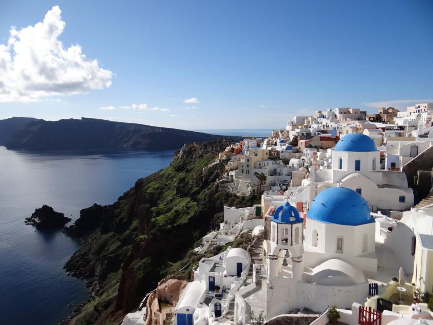 Santorini Small-Group Tour with Wine Tasting & Food Pairing - Pyrgos and the castle ruins: Venetian-era views with a short climb