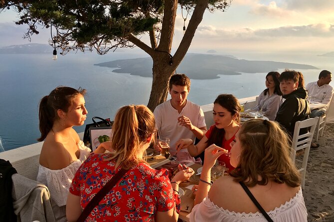 Santorini Sunset Walking Tour inc. tastings and 5 drinks - Quick highlights